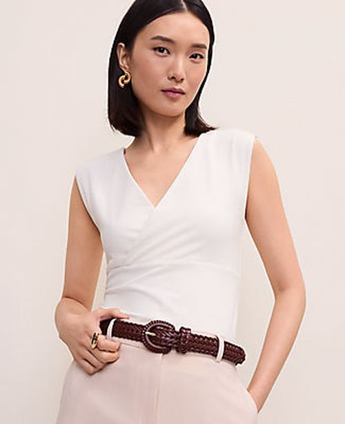 Ann Taylor Crossover V-Neck Shell Top
