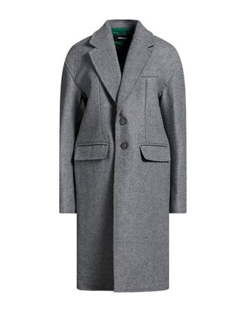 Woman Coat Grey Size 6 Virgin Wool, Polyamide