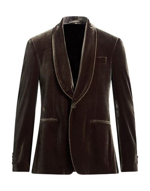 Man Blazer Military green Size 44 Polyester, Elastane