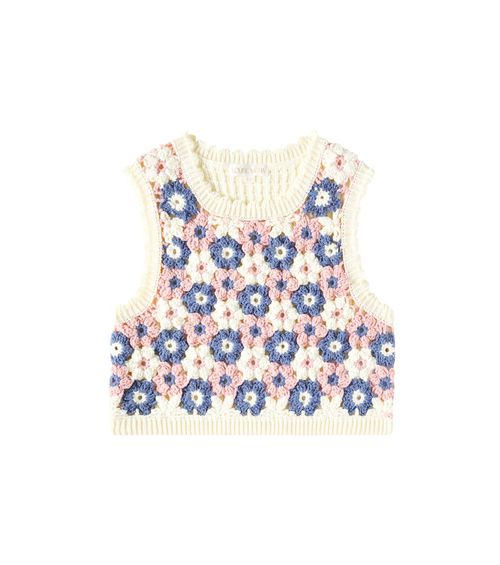 Rynia cotton-blend vest