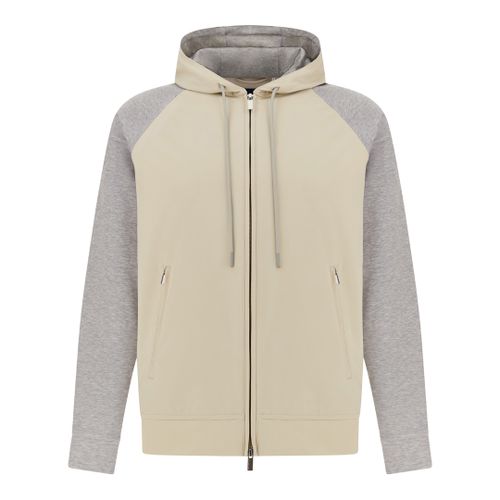 Hybrid sweatshirt in Dynamic and jersey, Man, Cloud White