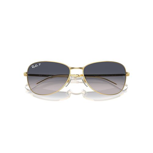 Ray-Ban Rb3733 Sunglasses Arista Gold Frame Blue Lenses Polarized 56-17