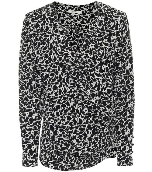 Marant Etoile Floral wrap blouse