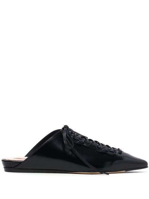 Lace-up mules - Black
