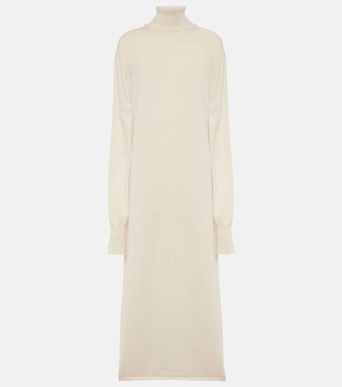 Knitted cashmere midi dress