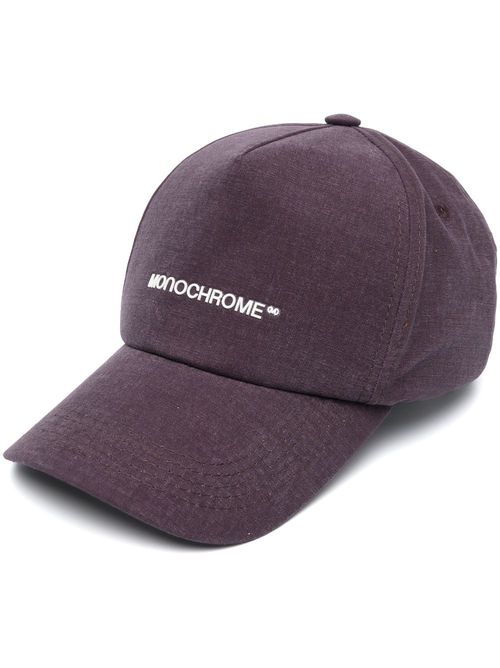 Logo-print cotton baseball cap - Red