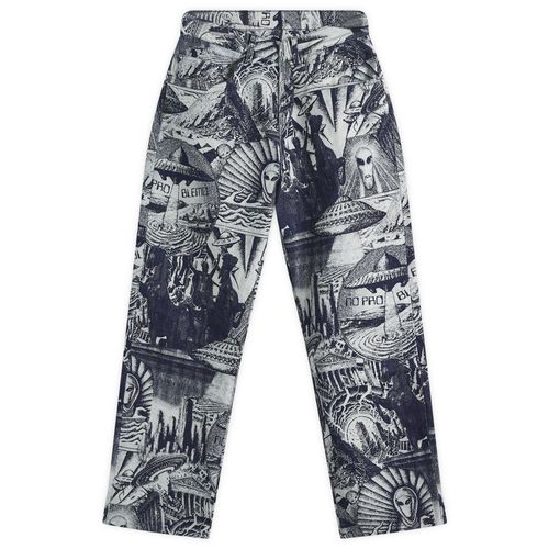 No Problemo Men's Apocalypse Jacquard Bagi Jean in Blue