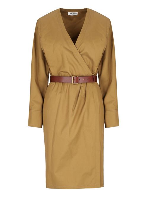 Belt Detail Midi Dress