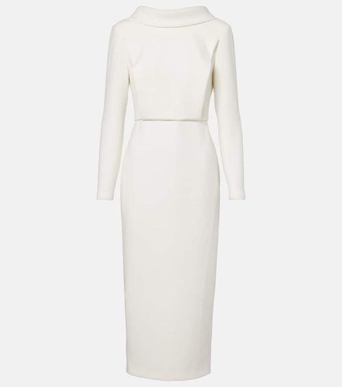 Crêpe midi dress