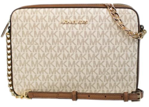 Michael Kors East West Jet Set Large Logo Crossbody Bag 