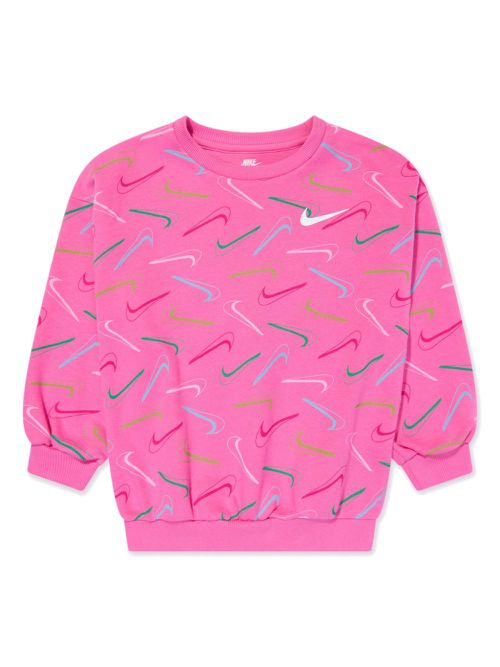 Swoosh logo-print sweatshirt - Pink