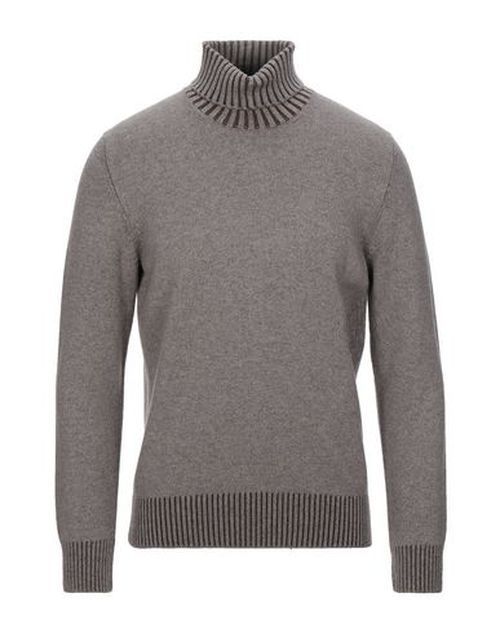 Man Turtleneck Dark brown Size 38 Virgin Wool, Cashmere, Viscose