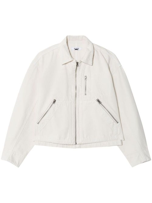 Oversized denim jacket - White
