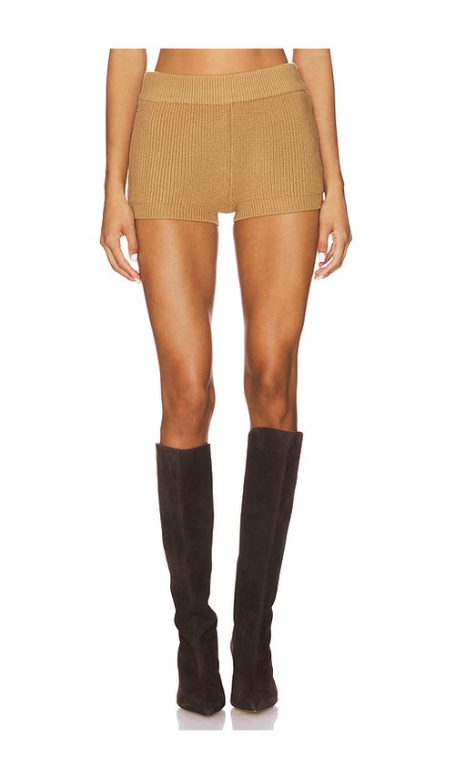 Ronny Kobo Neoma Knit Short in Brown. - L also in