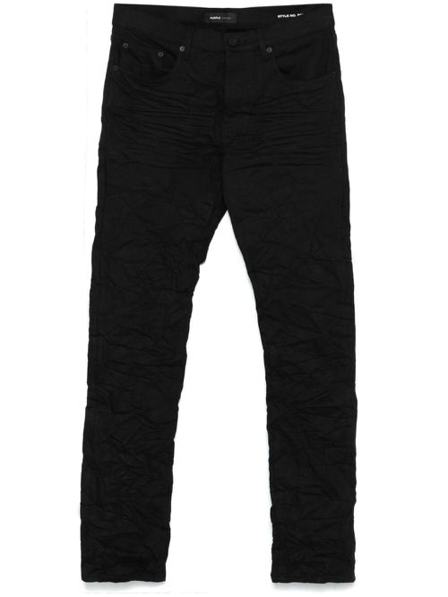 Purple Brand - Raw Flared Jeans - Men's - Cotton/Calf Leather/Lycra