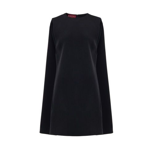 Wool Bell Dress — Black