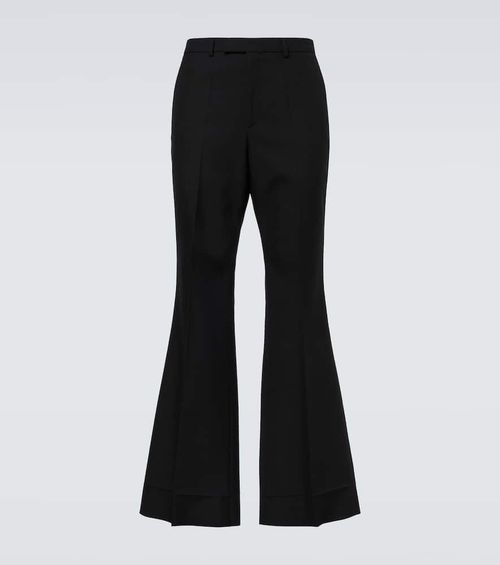 High-rise flared pants