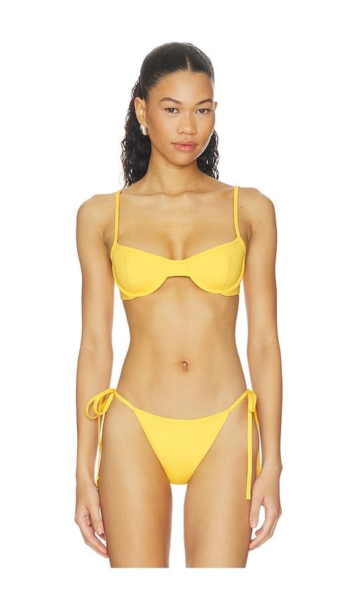 Belle Anna Deniz Bikini Top in Yellow. - S also in XS, M
