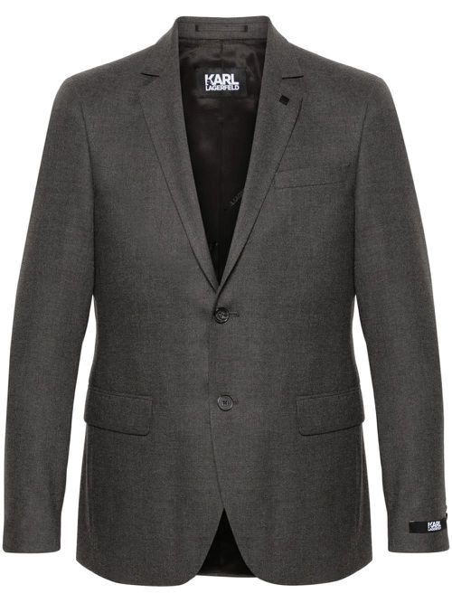 Clever single-breasted blazer - Grey