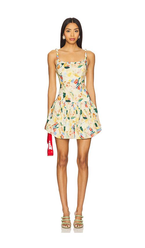 ASTR the Label Keyla Dress in Yelow Green Floral.  XS also in
