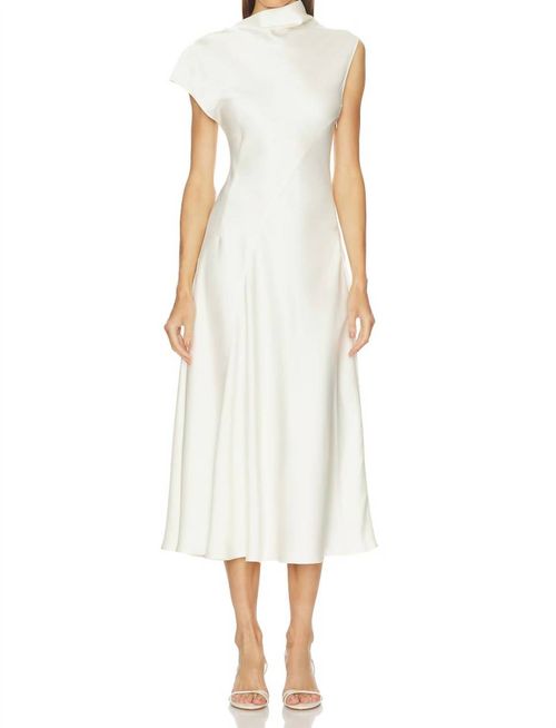 Ondina Midi Dress In Ivory