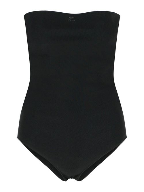 Black Viscose Blend Bodysuit