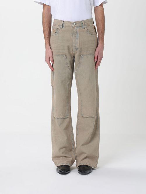Jeans Men color Beige