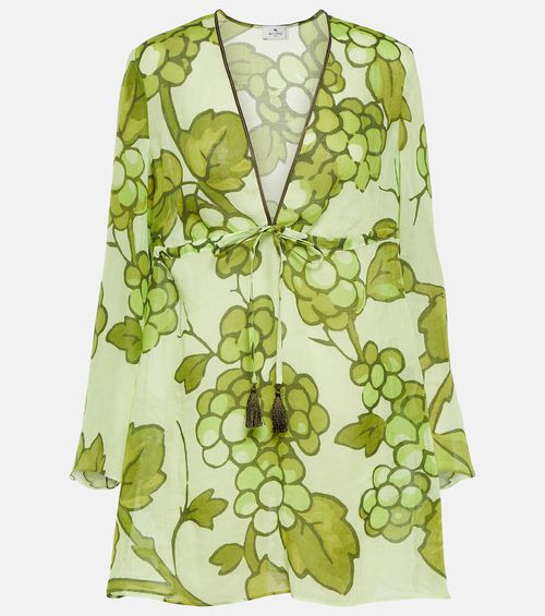 Printed ramie tunic