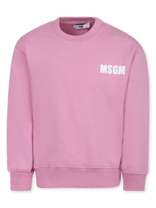 Logo-print sweatshirt - Pink
