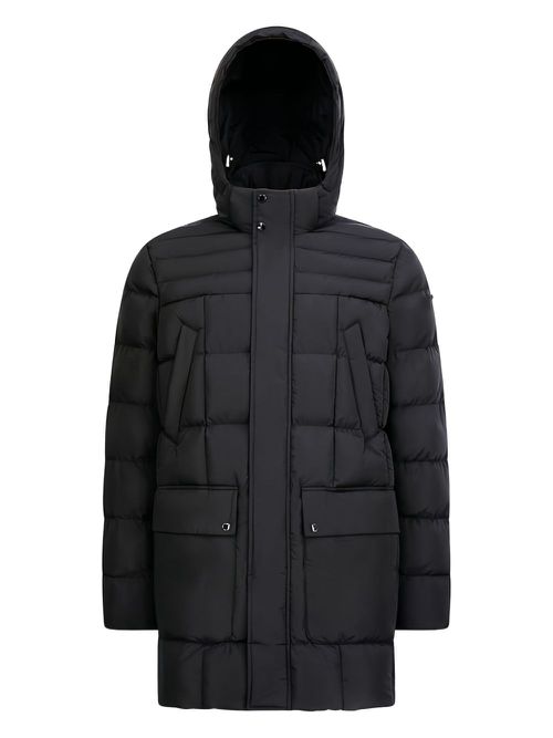 Hilstone quilted hooded jacket - Black