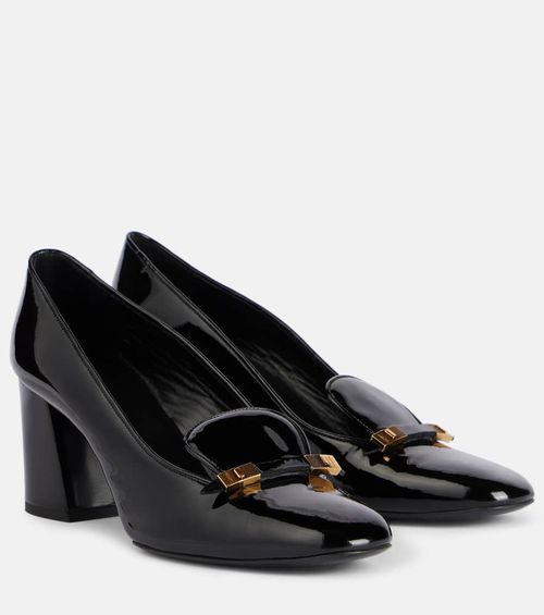 Elio patent leather loafer pumps