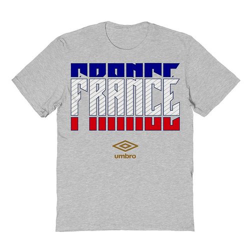 Men's Umbro France Country Stack Graphic Tee, : arge, Sport Gray
