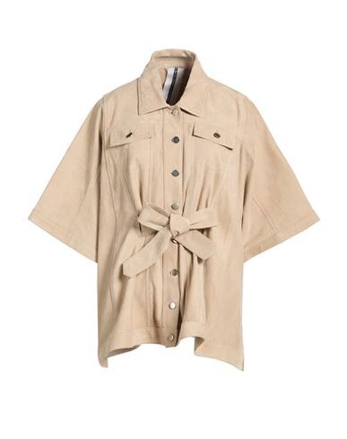 Woman Jacket Beige Size 4 Leather