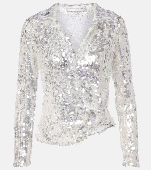 Opaline sequined top