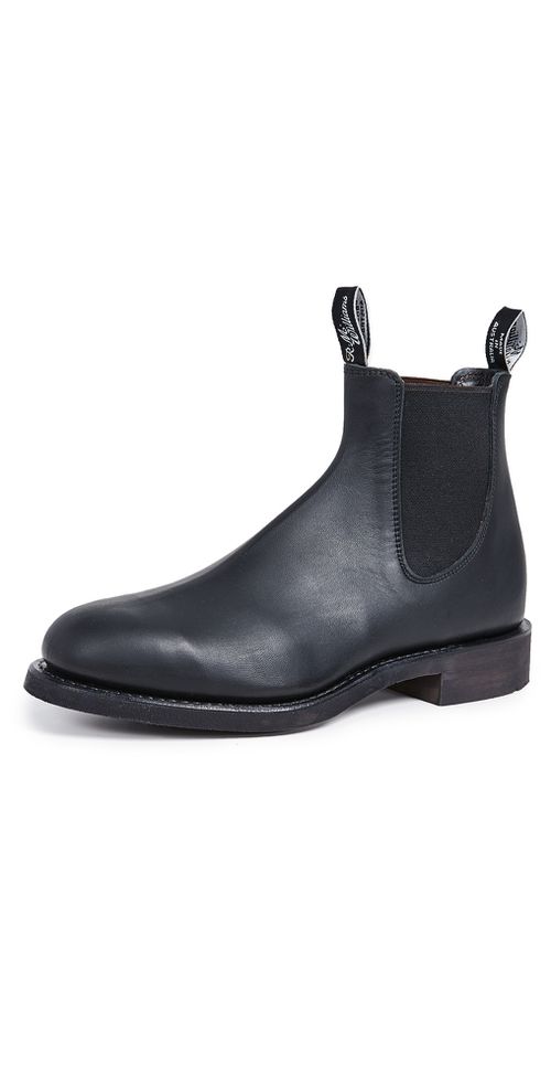 R. M. Williams Gardner Leather Chelsea Boots Black