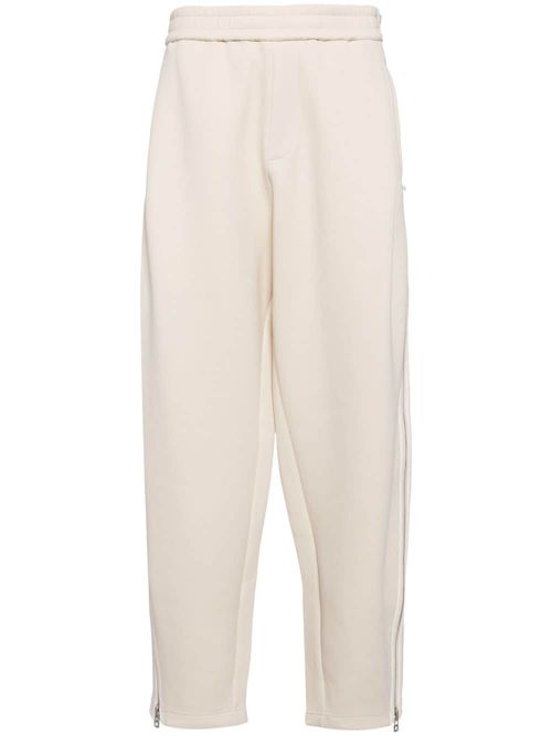 Side-zip track pants - Neutrals