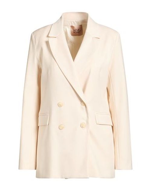 Même Road Woman Blazer Cream Size 6 Polyester, Rayon, Elastane