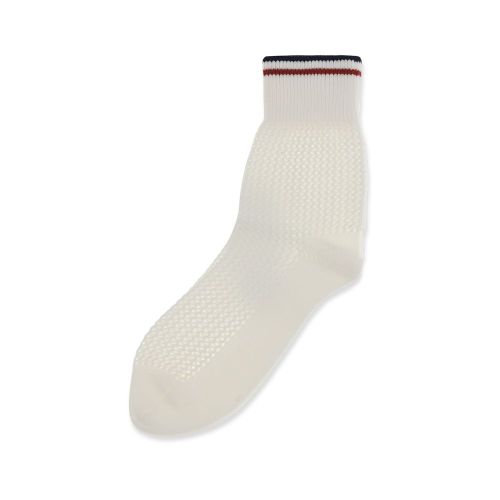 Striped Cotton Socks — White