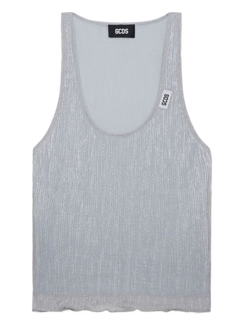 GCDS Rouches tank top - Silver