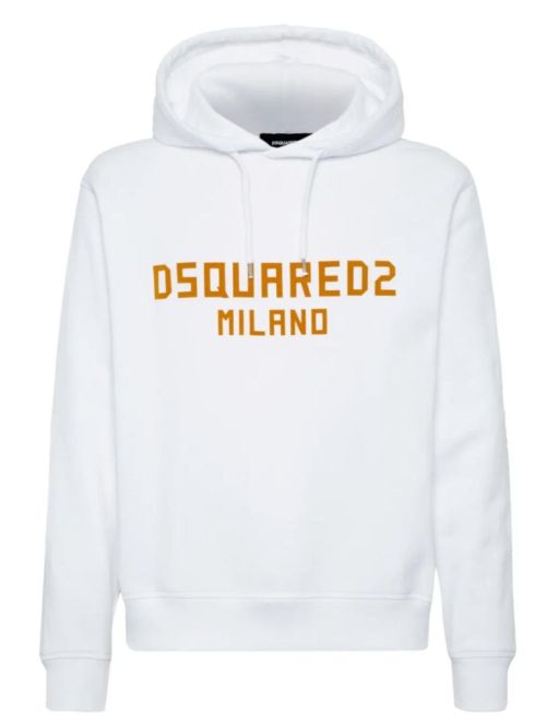 Dsquared2 Milano Logo Cool Fit White Hoodie - White