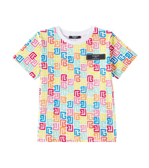 Balmain Kids Printed cotton T-shirt