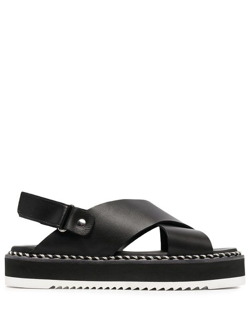 Marta criss-cross sandals - Black