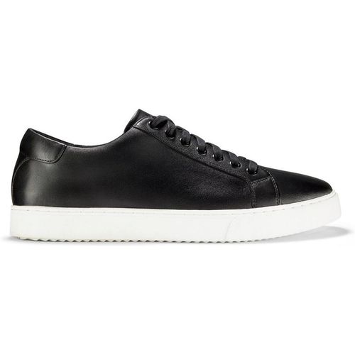 Clarks Men's Lockton Lace Black Leather Trainers | : 10/Standard Fit