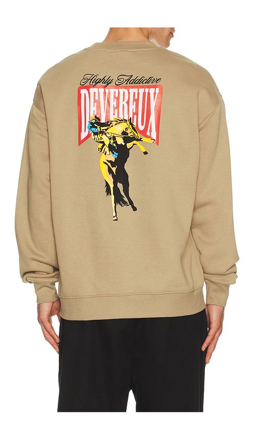Devereux Golf Highly Addictive Crewneck Sweatshirt in Brown. S. Also in