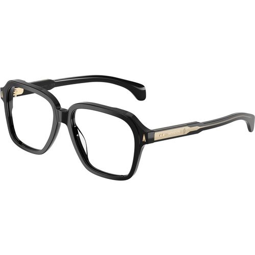 Moncler Uniseks Moncler ME2010 3001 Optische monturen Acetaat Zwart Transparant Kwadraat Normaa