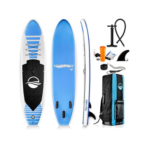 Free-Flow Inflatable Stand-Up Paddle-Board (Sup), 10.5 ft. - Blue
