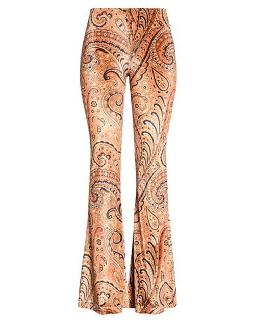 Woman Pants Orange Size 4 Polyester, Elastane