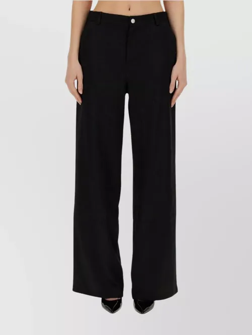 Moschino - wide leg trousers featuring pocket