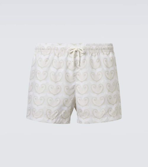 Printed swim trunks
