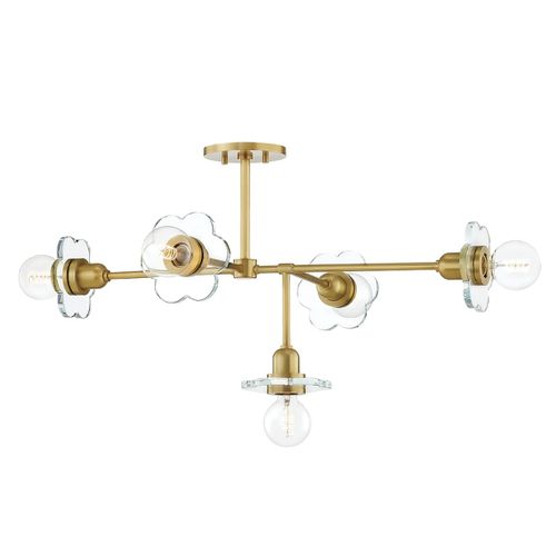 Mitzi Alexa 5-Light Chandelier in Aged Bra